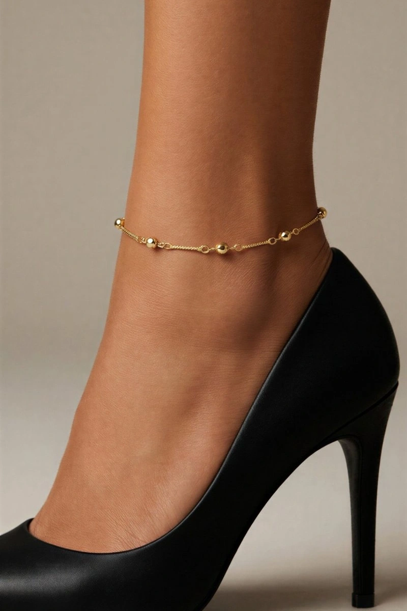 Disco Model Gold Altın Kaplama Halhal