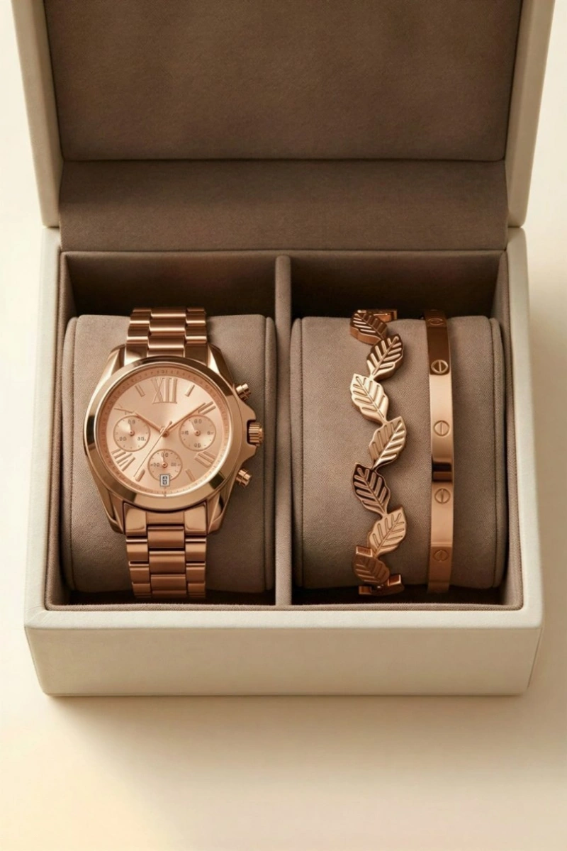 Rose Kombin Kadın Kol Saati