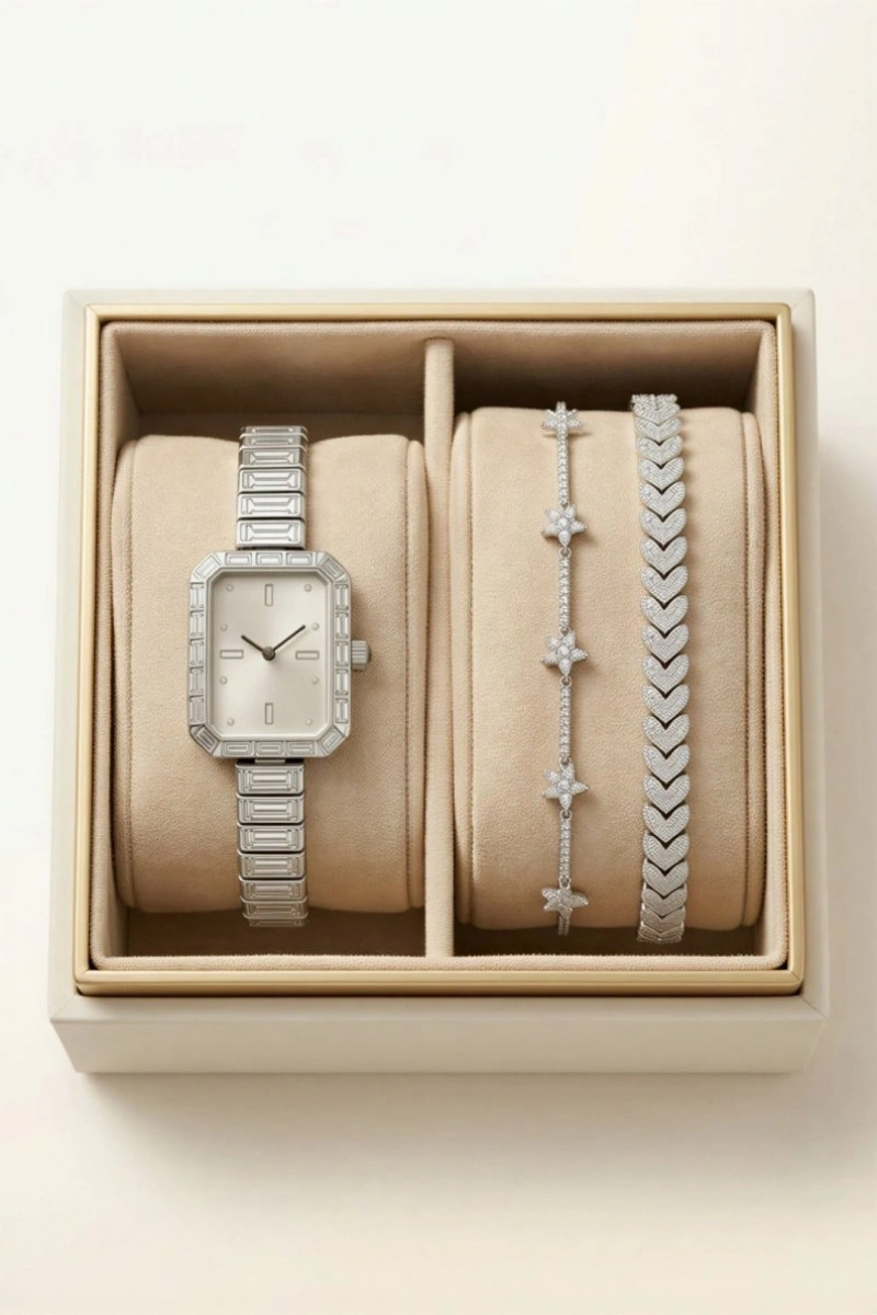 Baget Taş Kombin Kadın Kol Saati