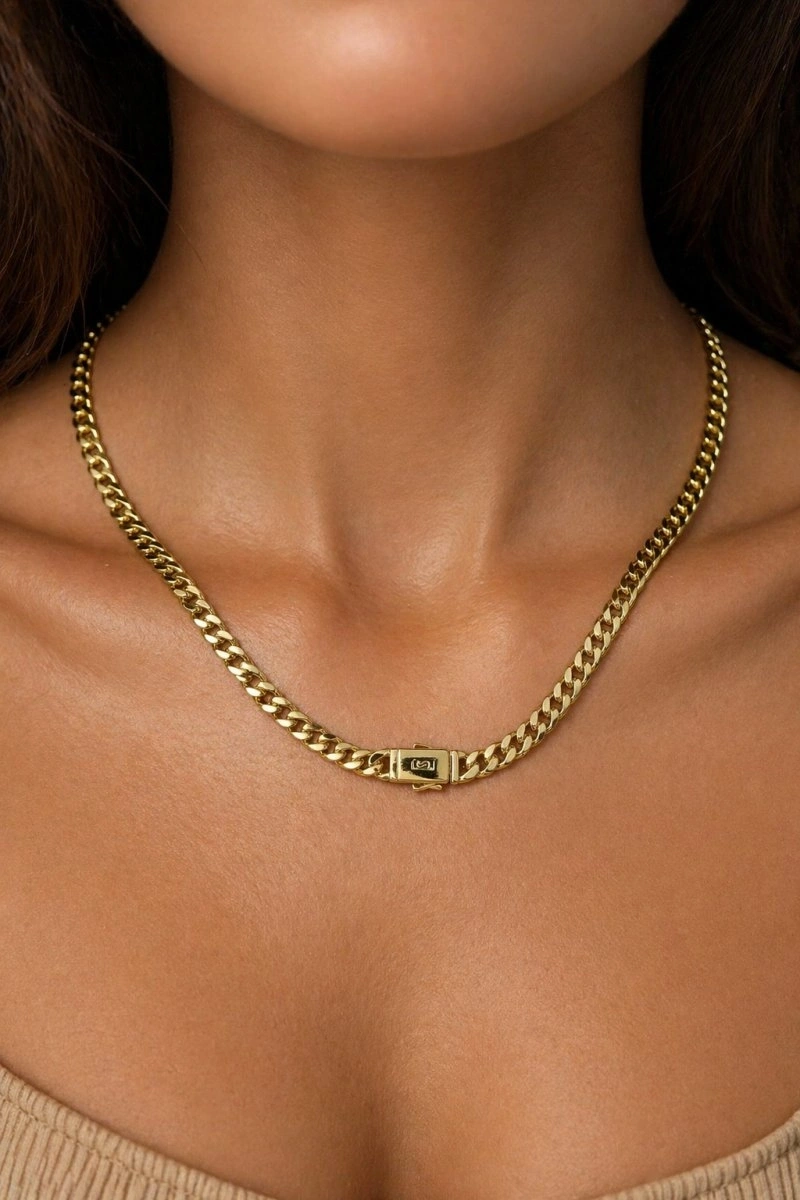 İnce Ezik Bağlı Gurmet Model Gold Altın Kaplama Kolye