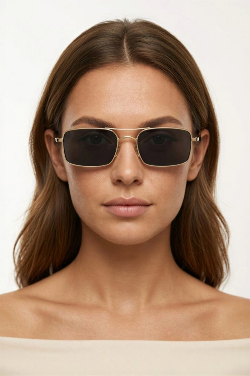 Dikdörtgen Şeritli Kadın Güneş Gözlüğü