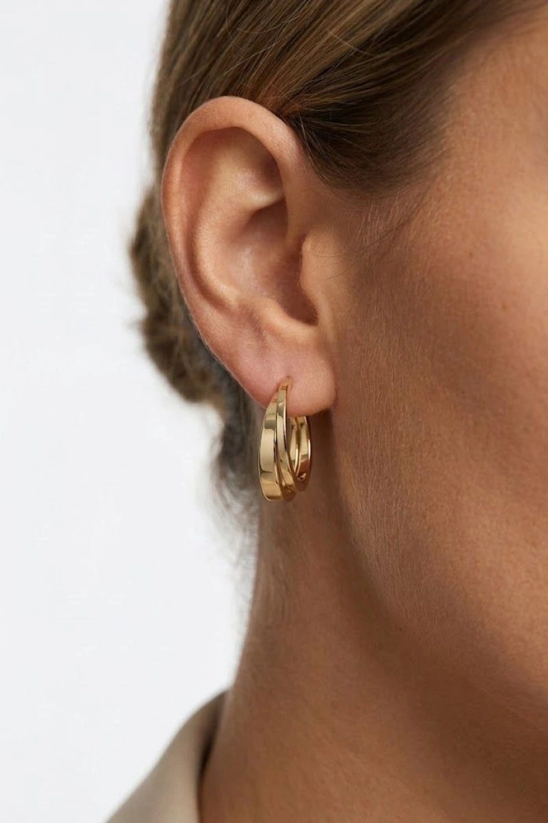Galaxy Model Gold Altın Kaplama Küpe