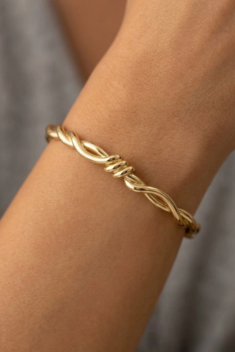 Burma Model Gold Altın Kaplama Bileklik