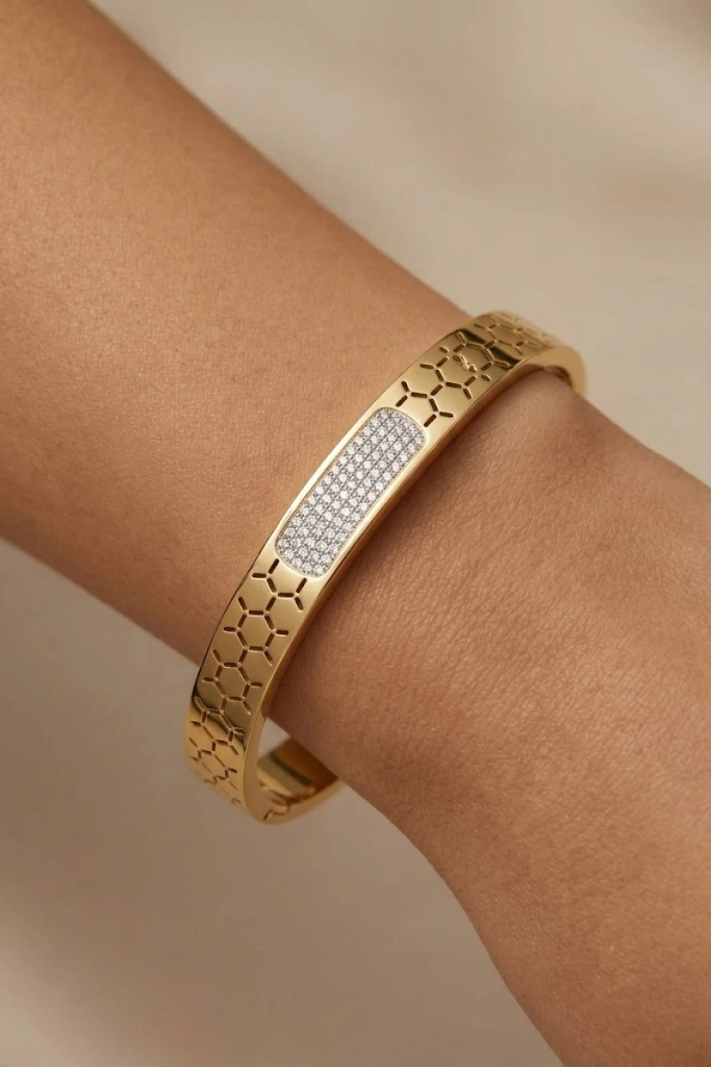 Love Model Gold Altın Kaplama Bileklik
