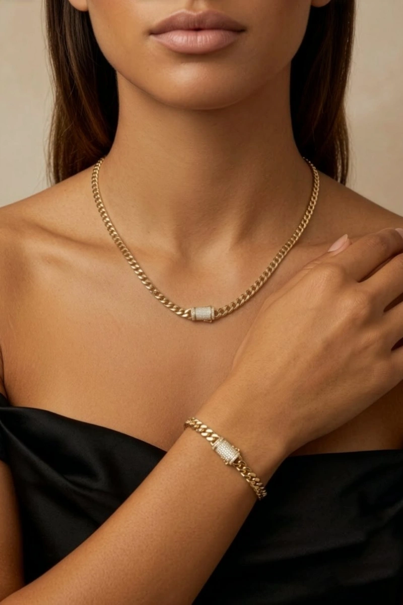 İnce Gurmet Model Kolye ve Bileklik Set