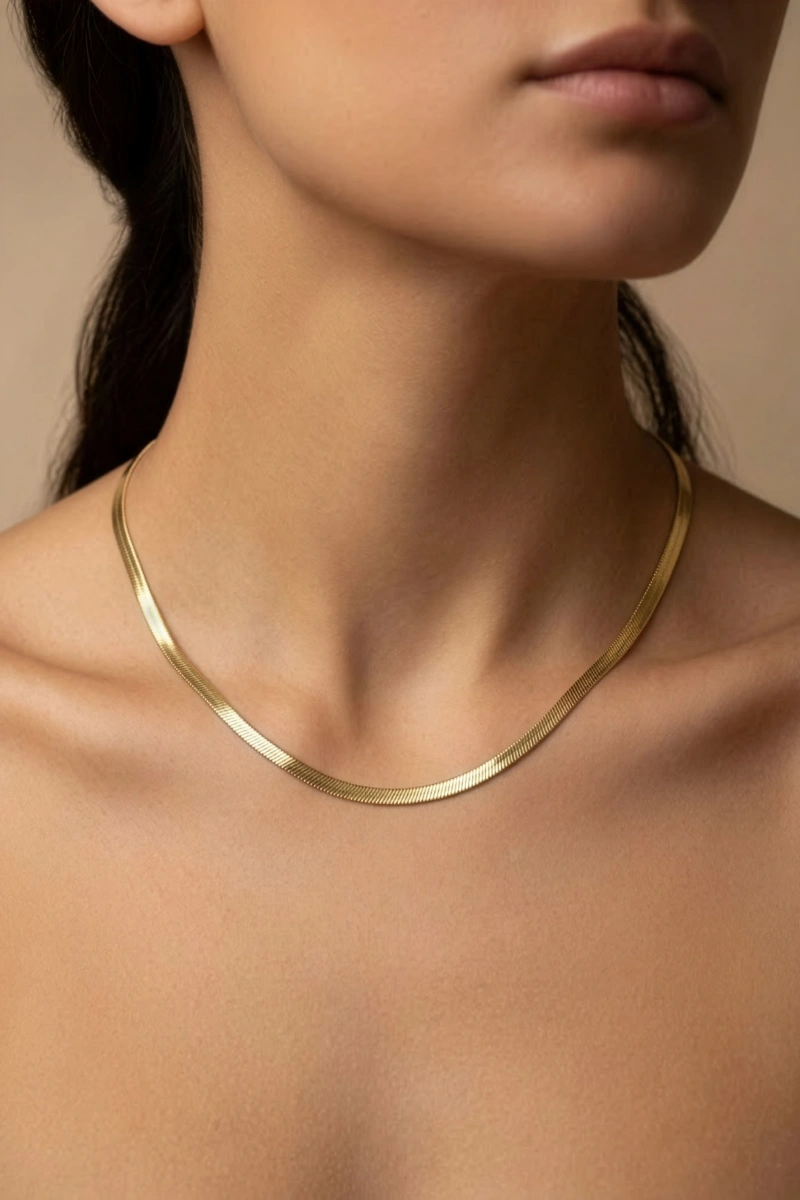 İtalyan Zincir Gold Altın Kaplama Kolye