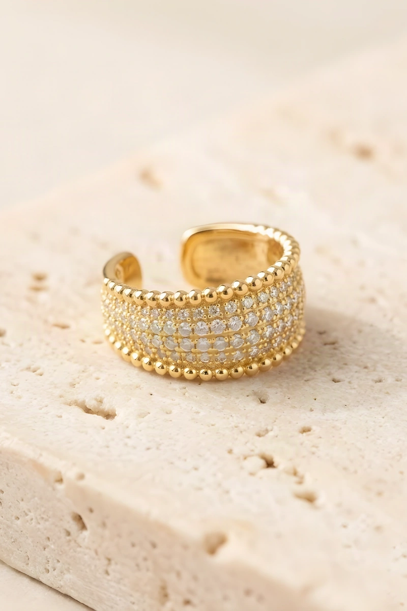 Serra Model Gold Altın Kaplama Ear Cuff