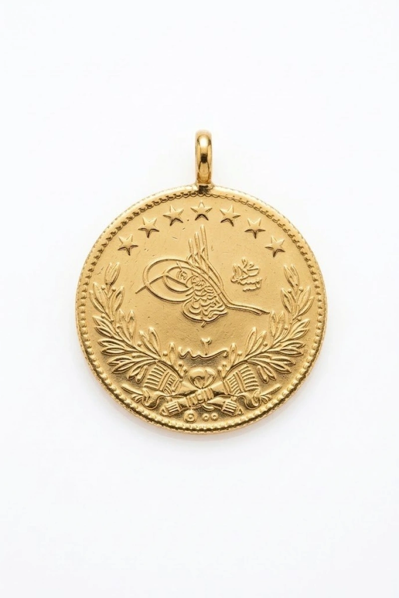 Reşat Model Gold Altın Kaplama Kolye Ucu
