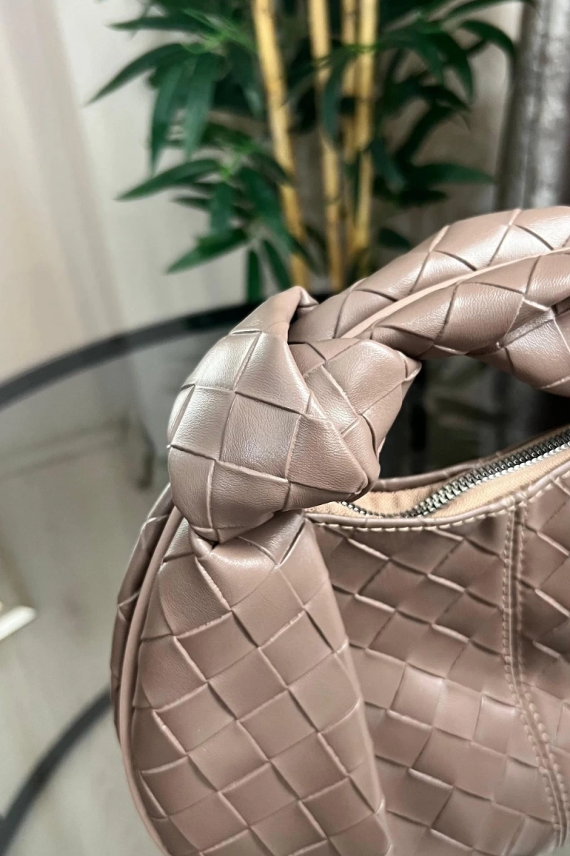 Andrea Model Açık Bej Rengi Deri Kol Çantası