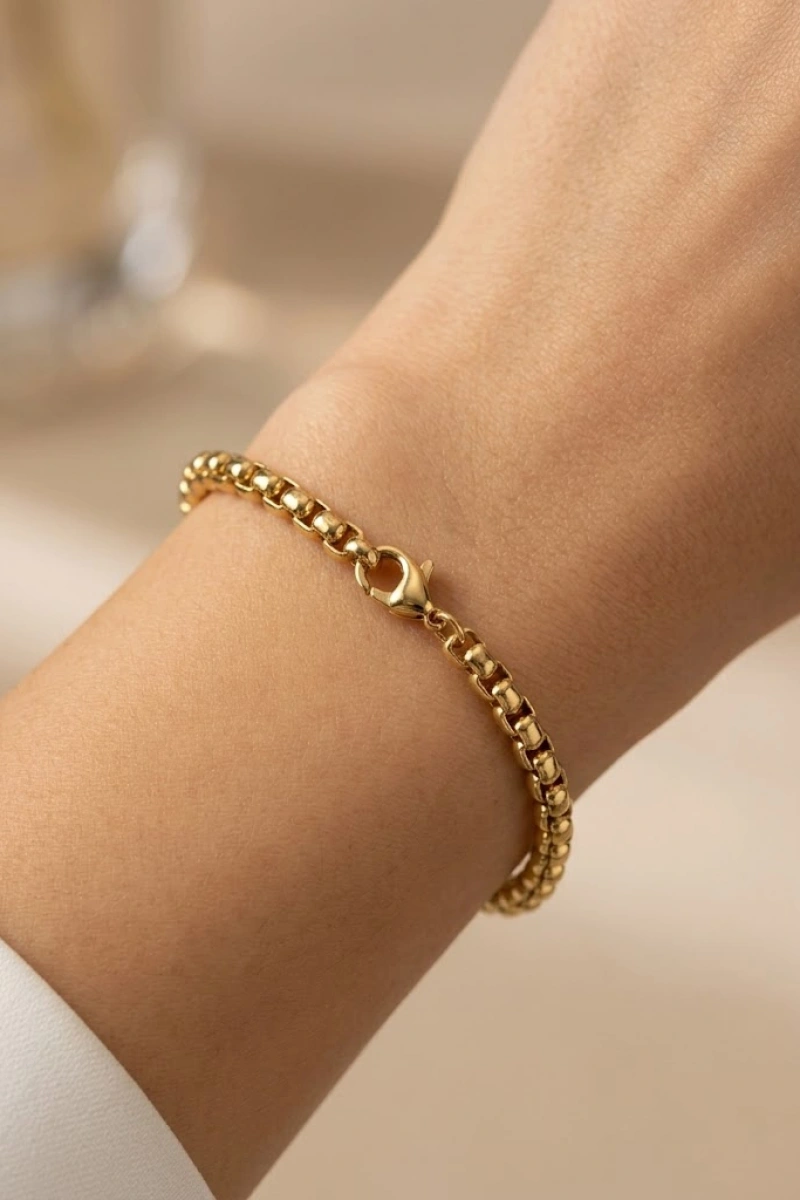 Desensiz Horus Model Gold Altın Kaplama Bileklik
