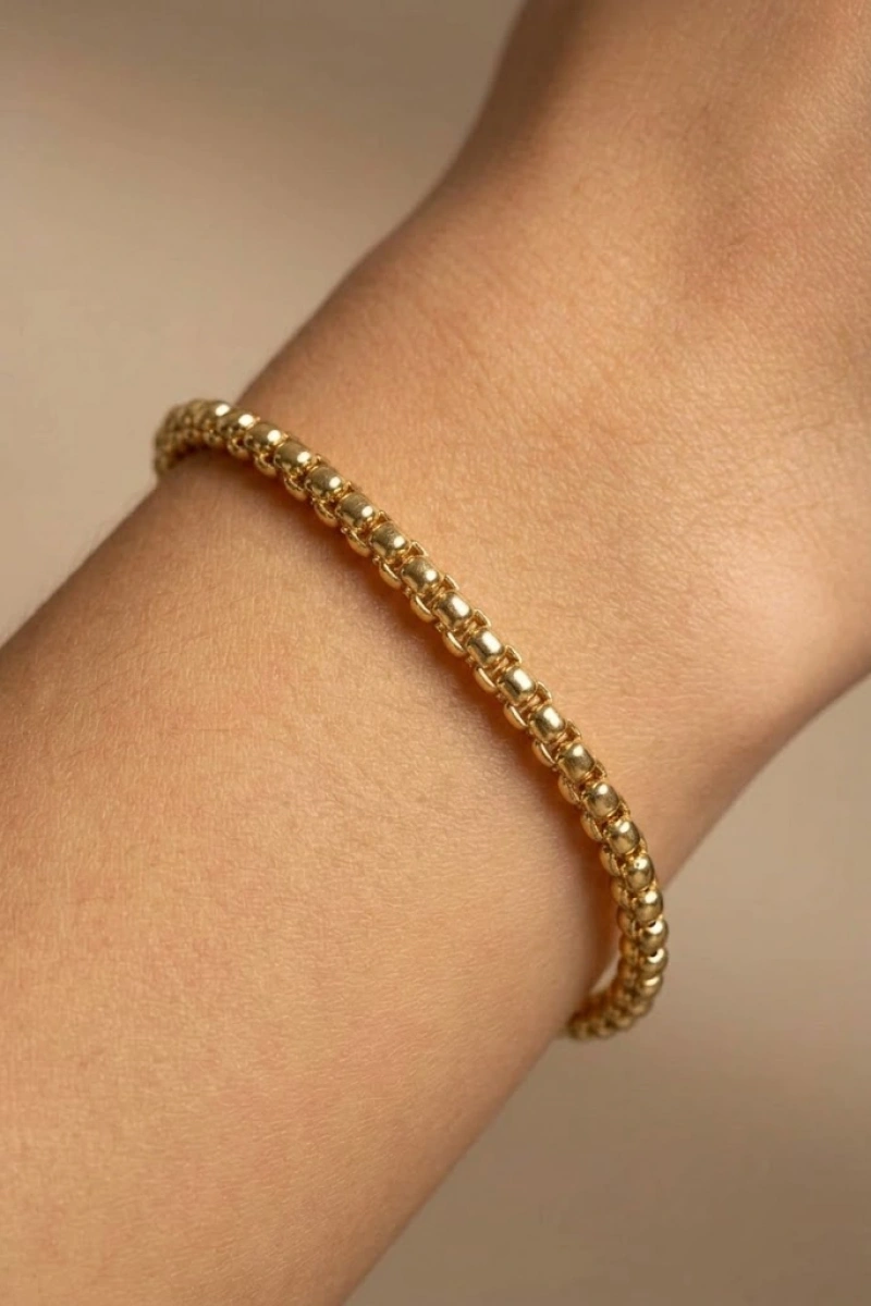 Desensiz Horus Model Gold Altın Kaplama Bileklik