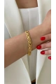 Sarmaşık Model Dorika Detay Gold Altın Kaplama Bileklik