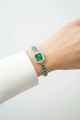 Başak Model Beyaz İçi Yeşil Detay Kadın Kol Saati