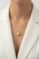 Friends Çelik Altın Kaplama Kolye