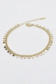 Sıra Pul Detay Gold Altın Kaplama Bileklik