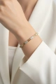 Labirent Model Taş Detay Gold Altın Kaplama Bileklik