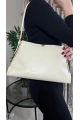 Point Model Beyaz Renk Deri Kol Çantası