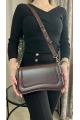 Vergie Model Acı Kahve Renk Deri Kol Çantası