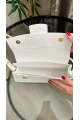 Elegance Model Beyaz Deri Kol Çantası