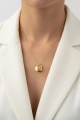 Friends Çelik Altın Kaplama Kolye
