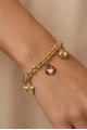 Sarkıt Uğur Böceği Model Gold Altın Kaplama Bileklik