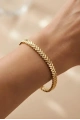 Düz Üçgen Model Gold Altın Kaplama Bileklik