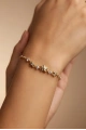 Taşlı Yıldız Model Gold Altın Kaplama Bileklik