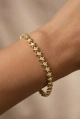 Yıldız İçi Taş Model Gold Altın Kaplama Bileklik