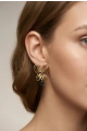 Sarmal Kelebek Model Gold Altın Kaplama Küpe
