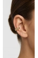 Burgu Detay Gold Altın Kaplama Ear Cuff