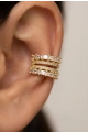 Baget Model Gold Altın Kaplama Ear Cuff
