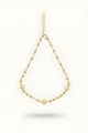 Oval Taş Model Gold Altın Kaplama Halhal