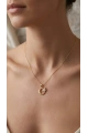 Ay Yıldız Model Gold Altın Kaplama Kolye
