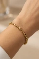 Desensiz Horus Model Gold Altın Kaplama Bileklik