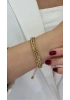 Sırma Model Gold Altın Kaplama Çelik Bileklik