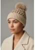 Pon Pon Labirent Model Bej Renk Şapka