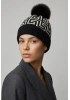 Pon Pon Labirent Model Siyah Renk Şapka