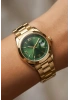 Roma Rakam Model Gold İçi Yeşil Kadın Kol Saati