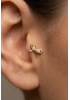 Fiyonk Model Gold Altın Kaplama Tragus Çelik Piercing