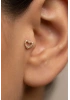 Kalp Model Gold Altın Kaplama Tragus Çelik Piercing
