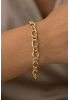 Geometrik Model Gold Altın Kaplama Bileklik
