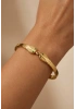 Yılan Model Kilit Gold Altın Kaplama Bileklik