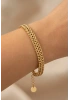 Sırma Model Gold Altın Kaplama Çelik Bileklik