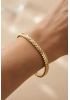Düz Üçgen Model Gold Altın Kaplama Bileklik
