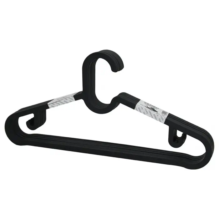 10PCS PLASTİK - ANTRASİT GRİ ELBİSE ASKISI (5047)