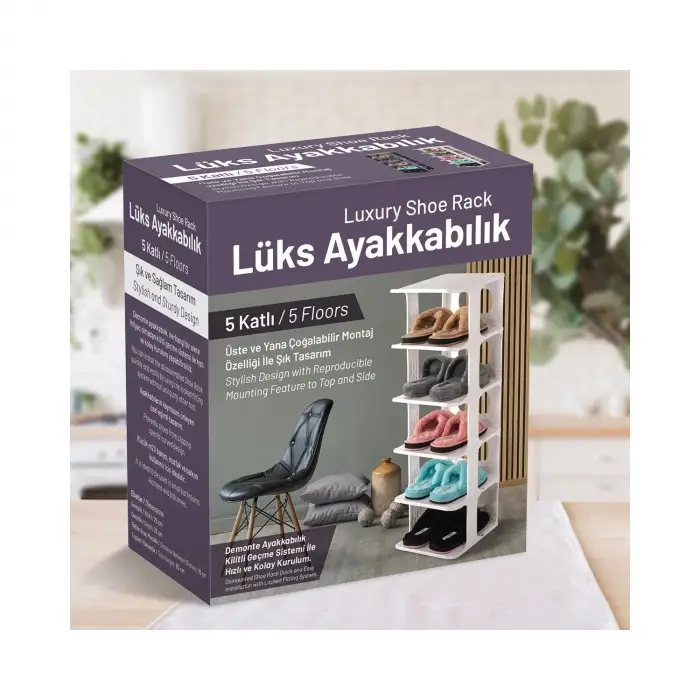 5 Katlı Pratik Ayakkabılık - Ayakkabı Rafı (5047)