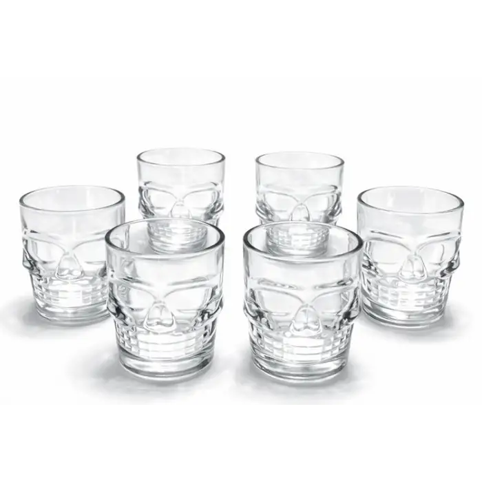 6lı Kurukafa Cam Shot Bardağı Alk2151