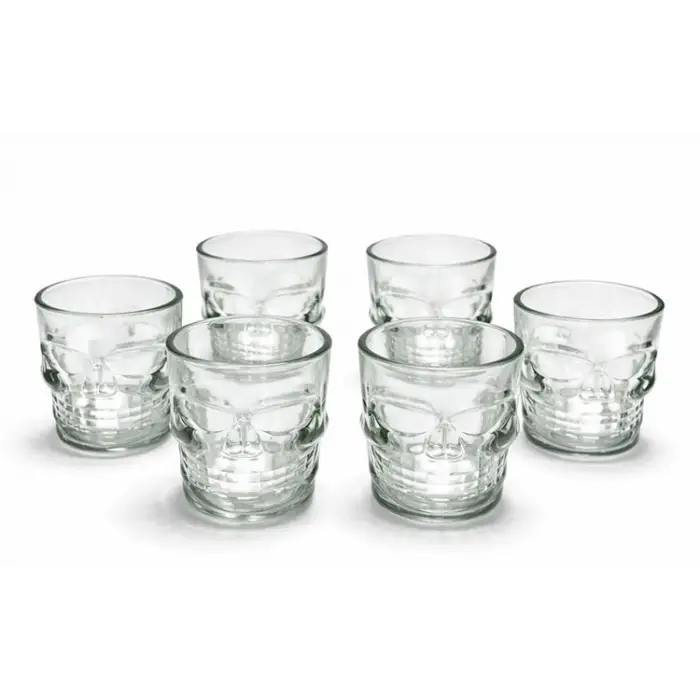 6lı Kurukafa Cam Shot Bardağı Alk2152