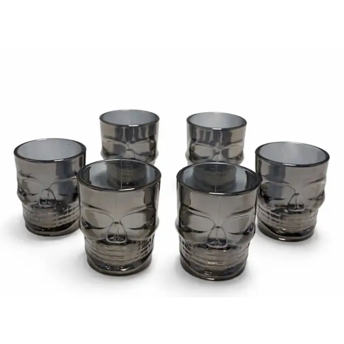 6lı Kurukafa Cam Shot Bardağı Alk5115