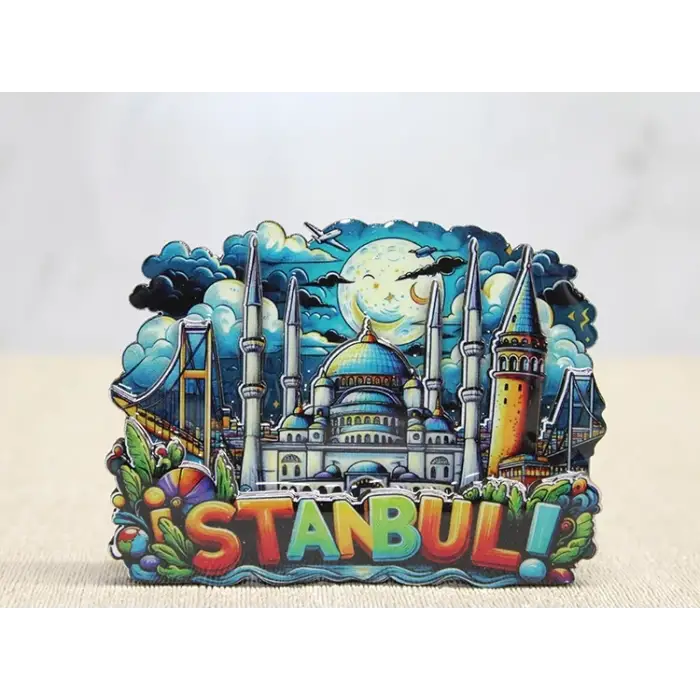 Ahşap İstanbul Temalı Magnet Alk4597